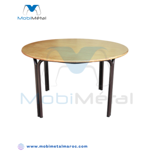 Table Ronde avec pied double