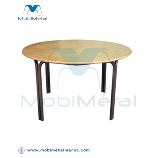 Table Ronde avec pied double